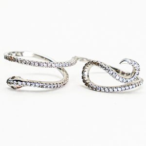 Snake Double Finger Ring
