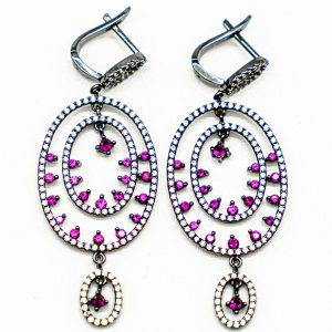 Pink Circles Earrings